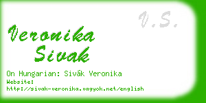 veronika sivak business card