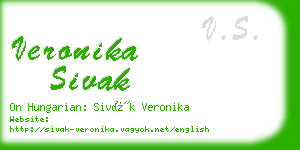 veronika sivak business card